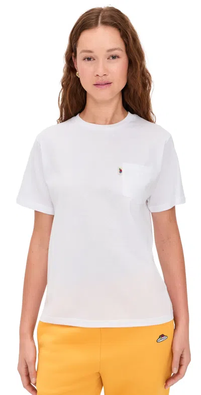 Hommegirls Homme Girls X Fruit Of The Loom Pocket Tee White
