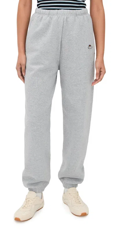 Hommegirls Homme Girls X Fruit Of The Loom Vintage Fit Sweatpants Heather Grey In Gray