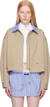 Hommegirls Khaki Parachute Bomber Jacket