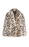 Hommegirls Multicolor Leopard Faux-fur Jacket In Animal