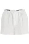 Hommegirls Cotton Boxer Shorts In White (white)