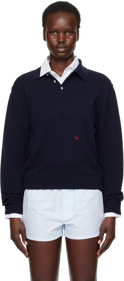 Hommegirls Navy Wool Polo