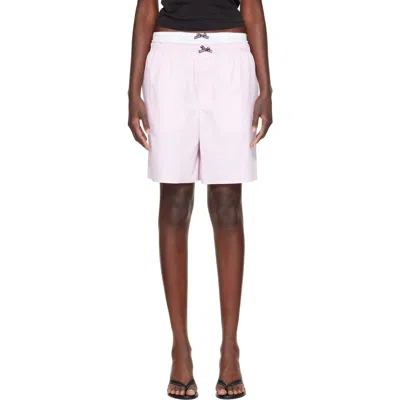 Hommegirls Pink Long Boxer Shorts In Multi