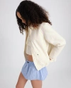 Hommegirls Shirt Bomber Jacket In White