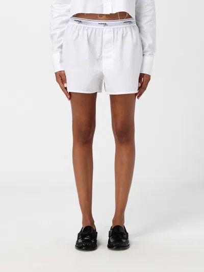 Hommegirls Short  Woman Color White In Weiss