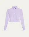 Hommegirls Stripe Cropped Shirt