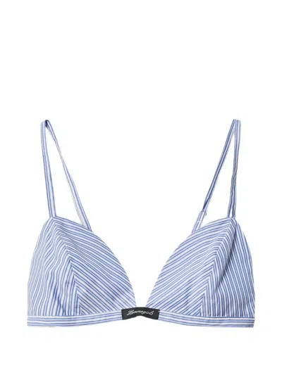 Hommegirls Striped Triangle Bra In Multi
