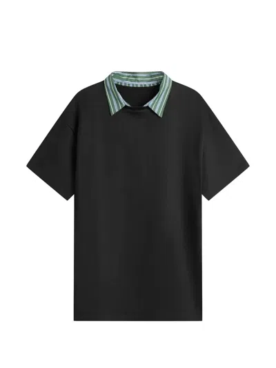 Hommegirls Minikleid Mit Gestreiftem Kragen In Black