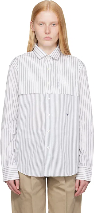 Hommegirls White Long Sleeve Layered Shirt