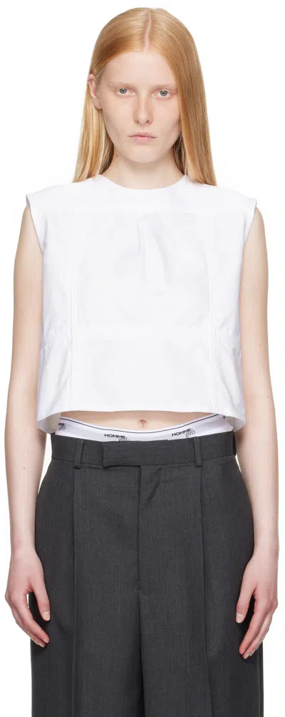 Hommegirls White Shell Top