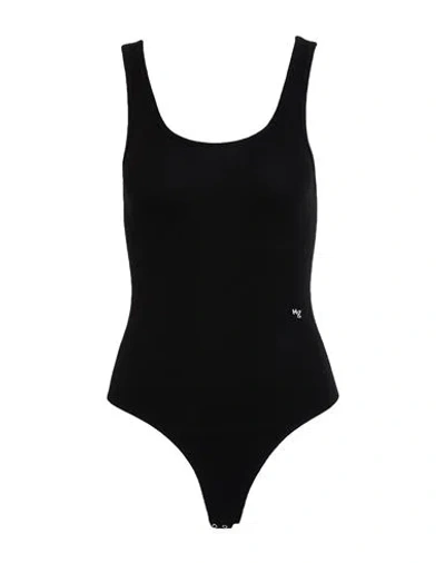 Hommegirls Woman Bodysuit Black Size S/m Cotton, Elastane