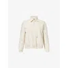 Hommegirls Womens Yellow Stripe Striped Padded Cotton-poplin Jacket