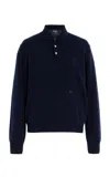 Hommegirls Wool-cashmere Polo Shirt In Navy