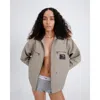 Hommegirls Work Jacket Grey Canvas