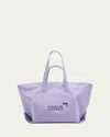 Hommegirls X Bg Stripe Twill Bonded Tote Bag