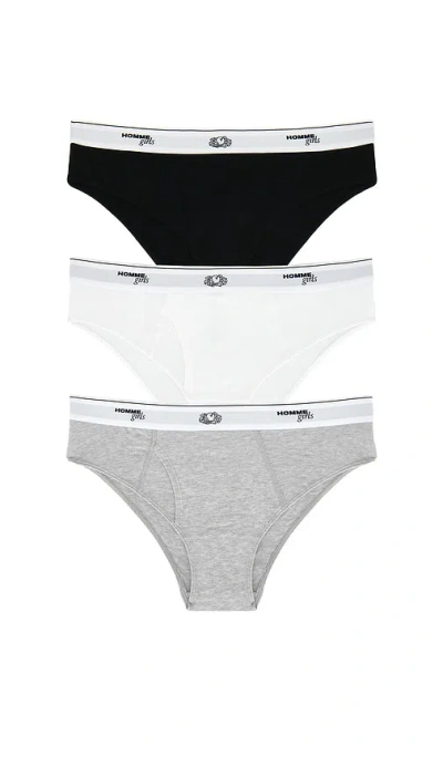Hommegirls X Fruit Of The Loom Bikini Brief 3-pack In Multi