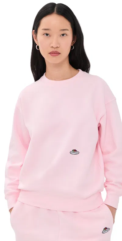 Hommegirls X Fruit Of The Loom Crew Neck Sweatshirt Baby Pink