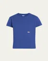 Hommegirls X Fruit Of The Loom Logo Print Classic Short-sleeve T-shirt In Blue