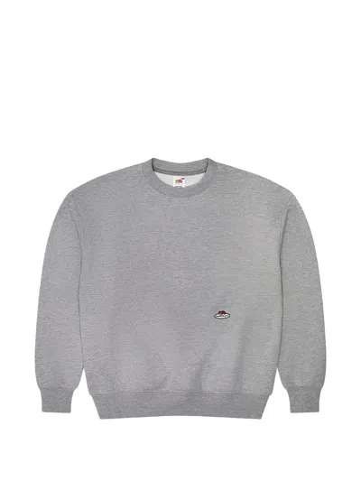 Hommegirls X Fruit Of The Loom Logo-patch Sweatshirt In Gray