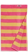 Hommey Beach Towel Candy Stripes In Pink