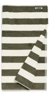 Hommey Beach Towel Matcha Stripes In Green