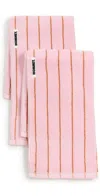 Hommey Hand Towel 2 Pack Fleur In Pink