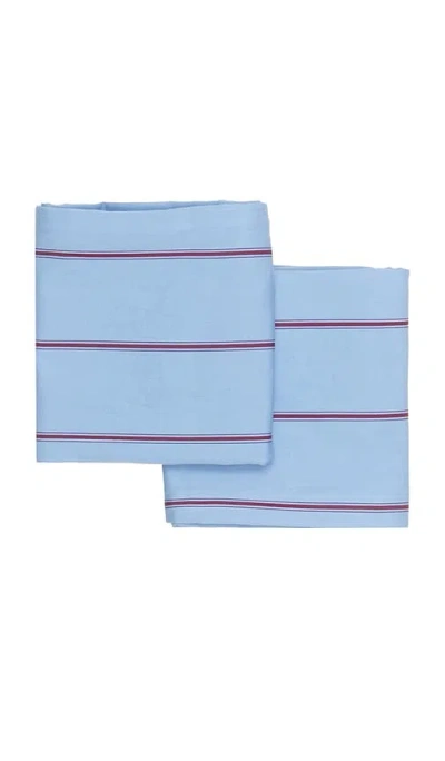 Hommey Pillowcase Pair In Blue