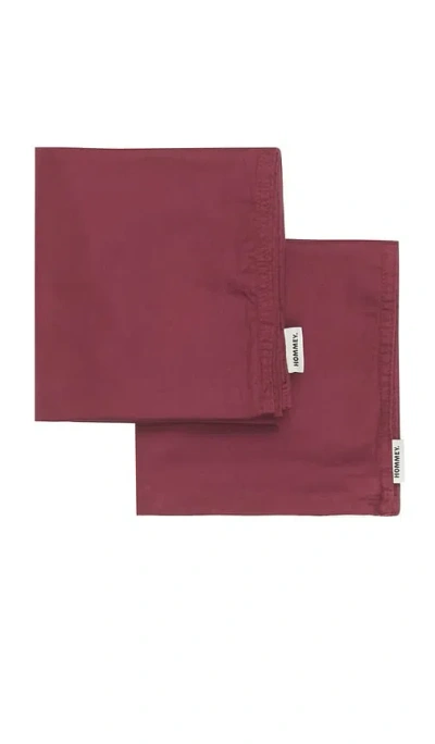 Hommey Pillowcase Pair In Purple