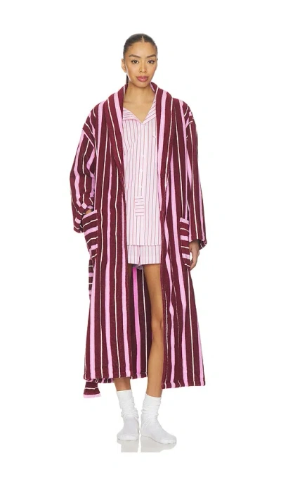 Hommey Terry Robe In Purple