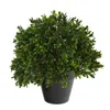 Homplanti 10" Boxwood Topiary Plant Uv Resistant (indoor/outdoor)