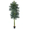 Homplanti 10' Double Stalk Golden Cane Artificial Palm Tree