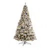 Homplanti 10' Flocked West Virginia Fir Artificial Christmas Tree