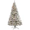 Homplanti 10' Flocked White River Mountain Artificial Christmas Tree