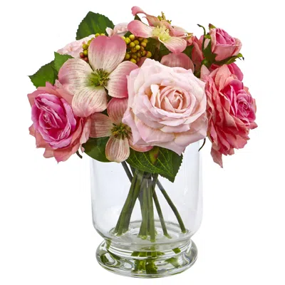 Homplanti 10" Rose And Berry Arrangement