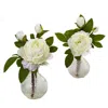 Homplanti 11" Peony With Vase (set Of 2)
