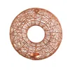 Homplanti 11" Wired Copper Circle Wall Sconce Candle Holder