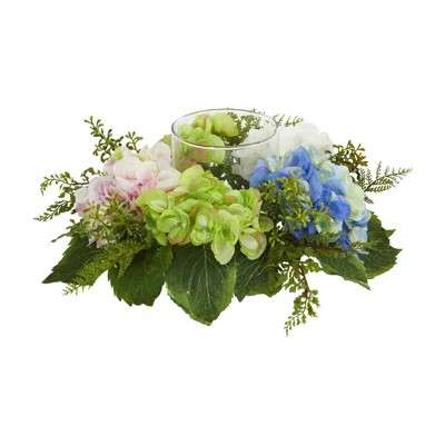 Homplanti 14" Hydrangea Artificial Candelabrum