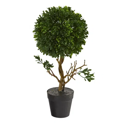 Homplanti 15" Boxwood Topiary Tree Uv Resistant (indoor/outdoor)