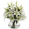 Homplanti 16" Large Lily Arrangement With Vase