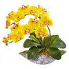 Homplanti 16" Phalaenopsis Orchid Artificial Arrangement In Vase