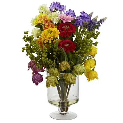 Homplanti 16" Spring Floral Arrangement