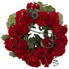 Homplanti 17" Geranium Artificial Wreath
