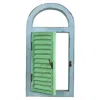 Homplanti 17" Vintage Window Shutter & Mirror