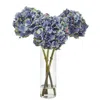 Homplanti 18" Hydrangea Artificial Arrangement In Glass Vase