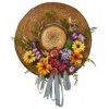 Homplanti 18" Mixed Floral Hat Wreath