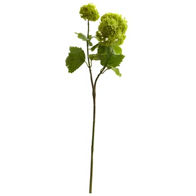 Homplanti 18" Snowball Hydrangea Artificial Flower (set Of 6)