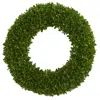 Homplanti 19.5" Tea Leaf Wreath Uv Resistant (indoor / Outdoor)
