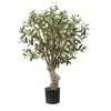 Homplanti 2' Olive Artificial Tree With 690 Leaves