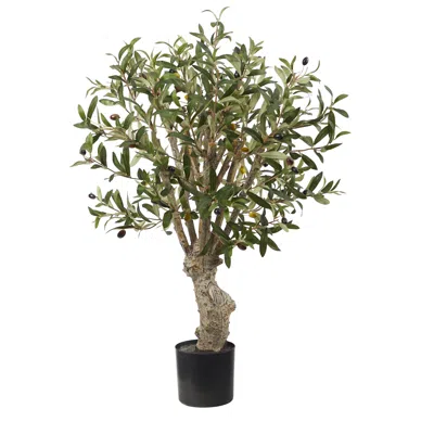 Homplanti 2' Olive Artificial Tree With 690 Leaves
