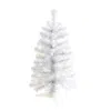 Homplanti 2' White Christmas Tree With 35 Led Lights & 72 Tips